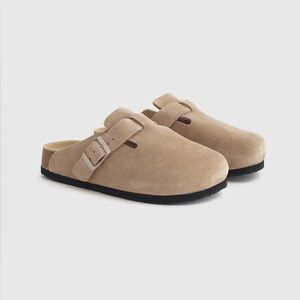 Quince Women Water Repellent Suede Clog Mule Dune Shoes 10